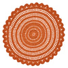 Addison Sienna Crochet Placemat 13x19 | Country Farmhouse Decor