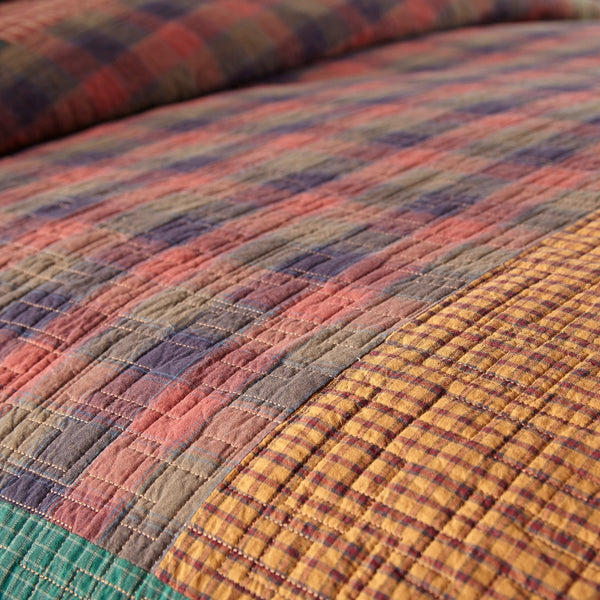 Campfire Square Cotton Pieced Quilted Bedding - Donna Sharp