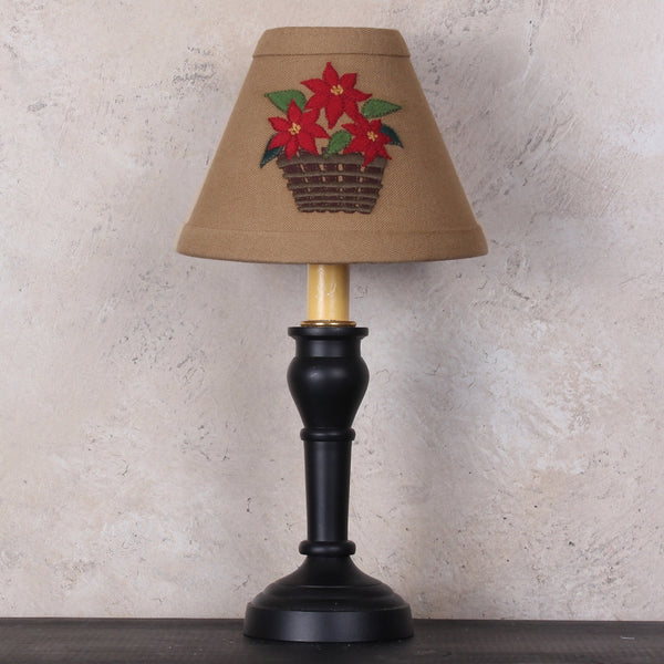 Poinsettia Basket Lampshade 6"
