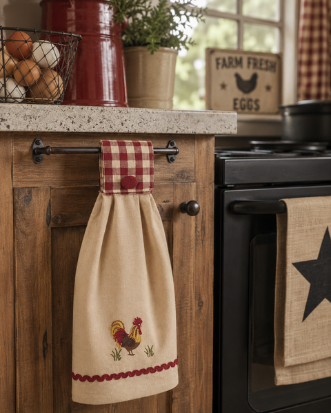 Rooster Tab Towel