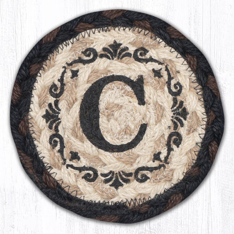 IC-313 C Monogram Printed Coaster 5"x5"