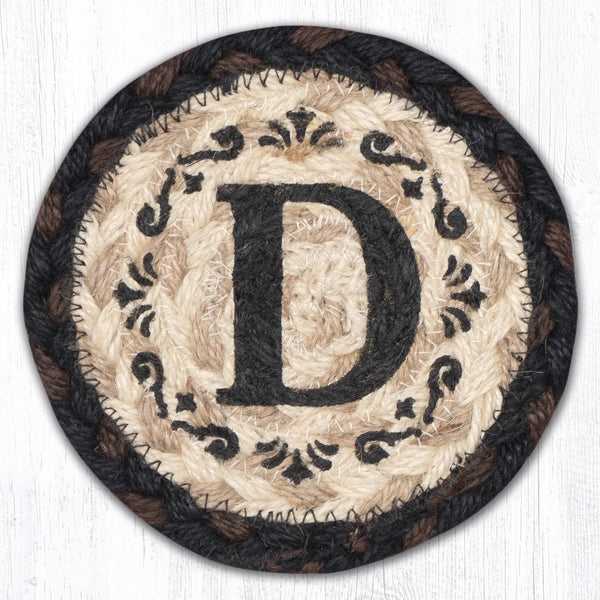 IC-313 D Monogram Printed Coaster 5"x5"