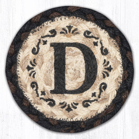 IC-313 D Monogram Printed Coaster 5"x5"