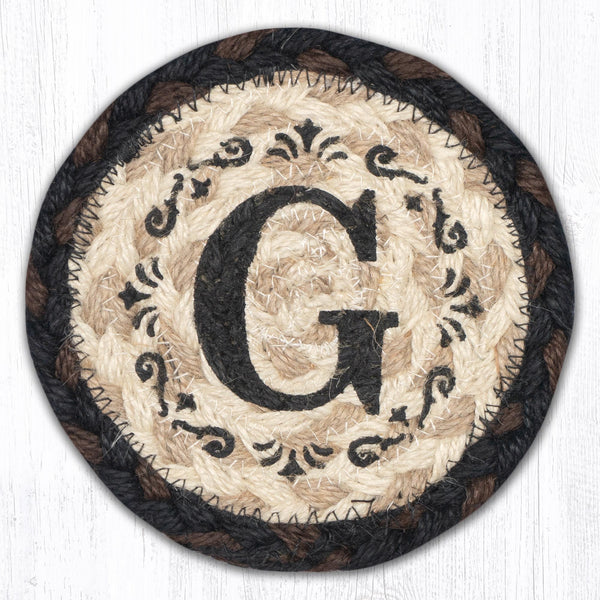 IC-313 G Monogram Printed Coaster 5"x5"