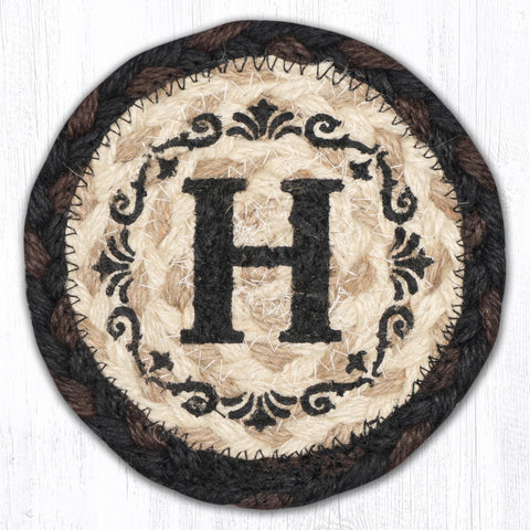 IC-313 H Monogram Printed Coaster 5"x5"