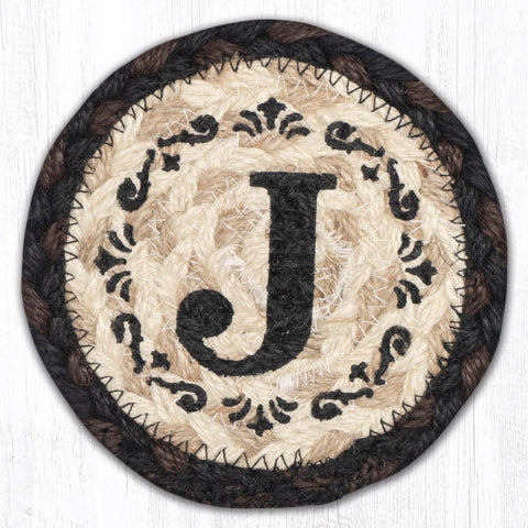 IC-313 J Monogram Printed Coaster 5"x5"