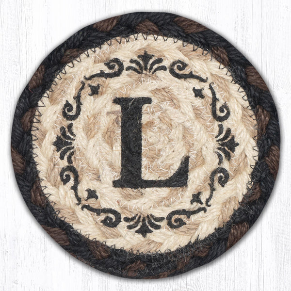 IC-313 L Monogram Printed Coaster 5"x5"