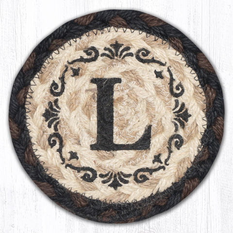 IC-313 L Monogram Printed Coaster 5"x5"