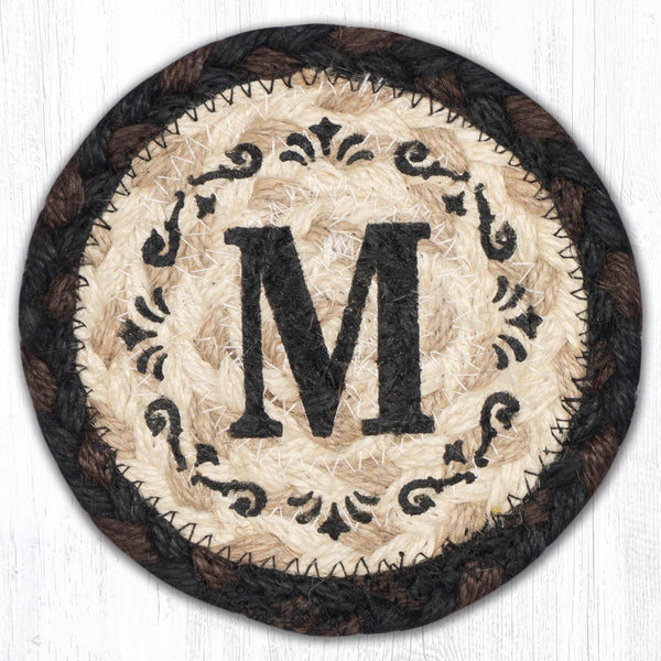IC-313 M Monogram Printed Coaster 5"x5"