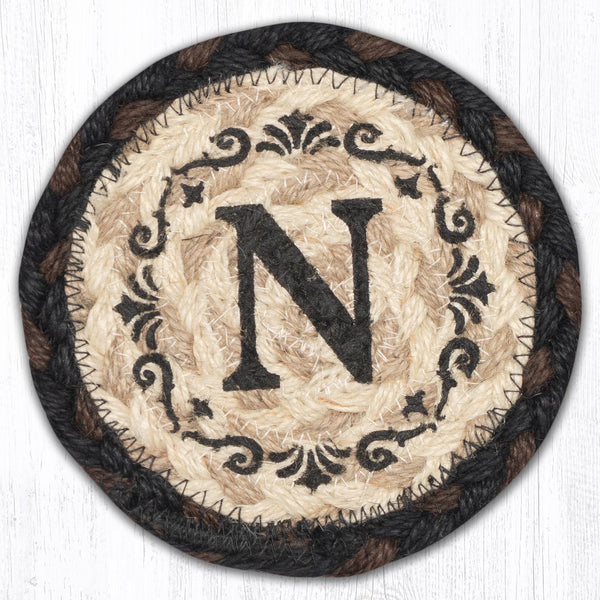 IC-313 N Monogram Printed Coaster 5"x5"