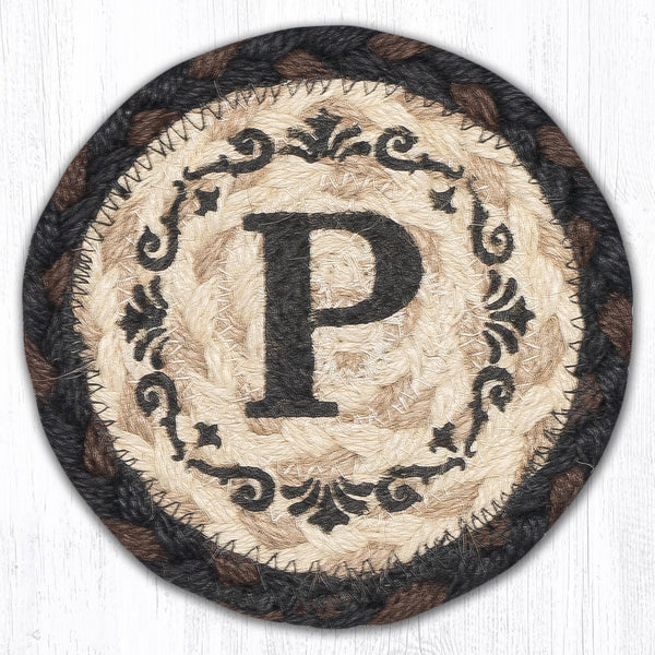 IC-313 P Monogram Printed Coaster 5"x5"