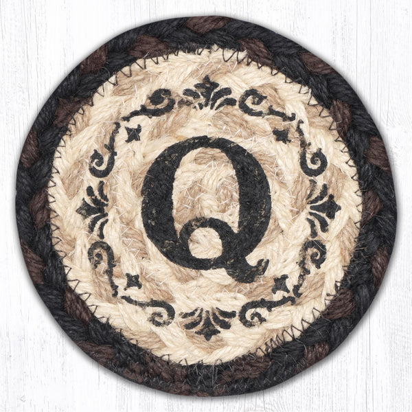 IC-313 Q Monogram Printed Coaster 5"x5"