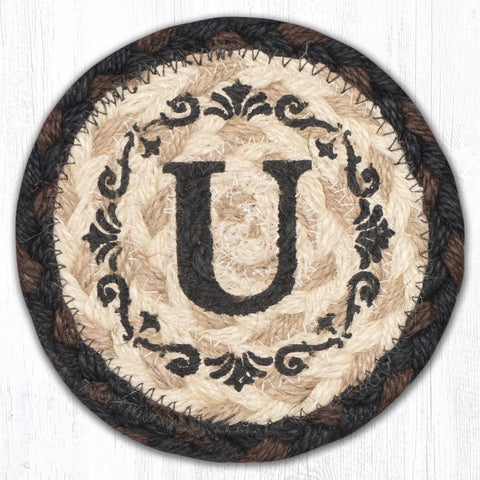 IC-313 U Monogram Printed Coaster 5"x5"