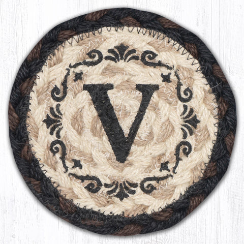 IC-313 V Monogram Printed Coaster 5"x5"