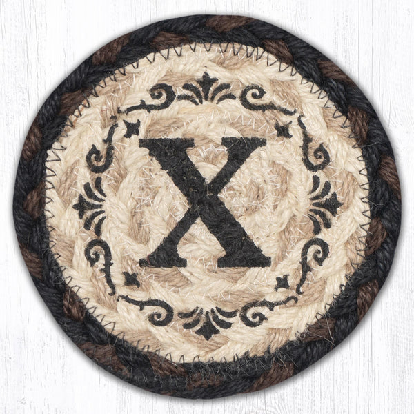 IC-313 X Monogram Printed Coaster 5"x5"