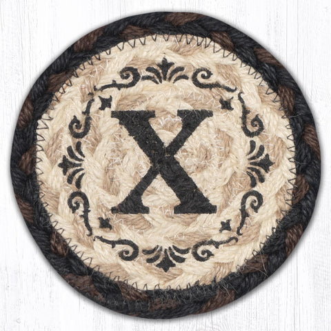IC-313 X Monogram Printed Coaster 5"x5"
