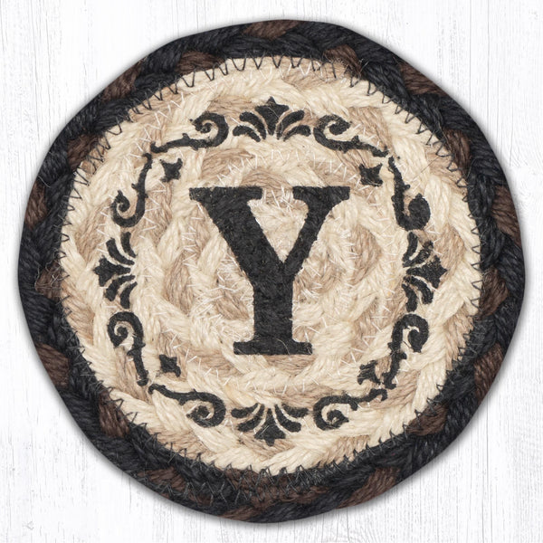 IC-313 Y Monogram Printed Coaster 5"x5"