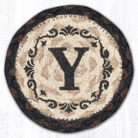 IC-313 Y Monogram Printed Coaster 5"x5"