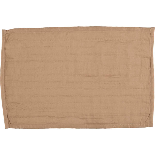 Patriotic Patch Placemat Quilted Set of 6 12x18