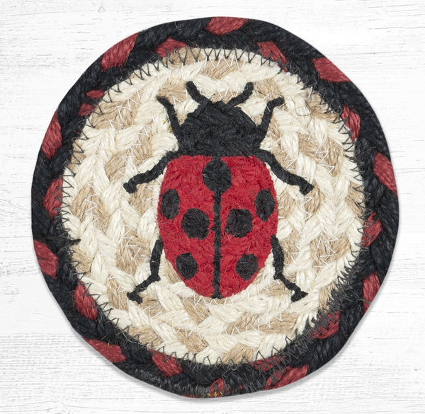 IC-19 Ladybug Printed Coaster 5"x5"
