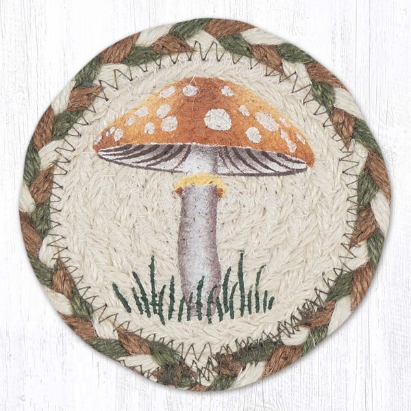 IC-40 Light Mushroom Printed Coaster 5"x5"