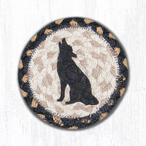 IC-43 Howling Coyote Printed Coaster 5"x5"