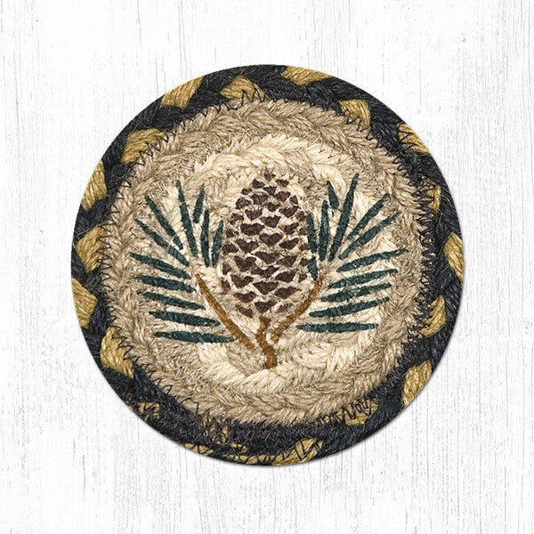 IC-43 Pinecone Printed Coaster 5"x5"