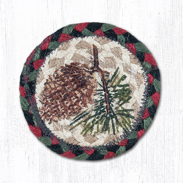 IC-81 Pinecone Printed Coaster 5"x5"