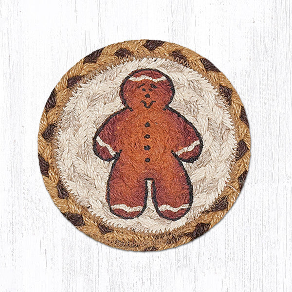 IC-111 Gingerbread Man Printed Coaster 5"x5"