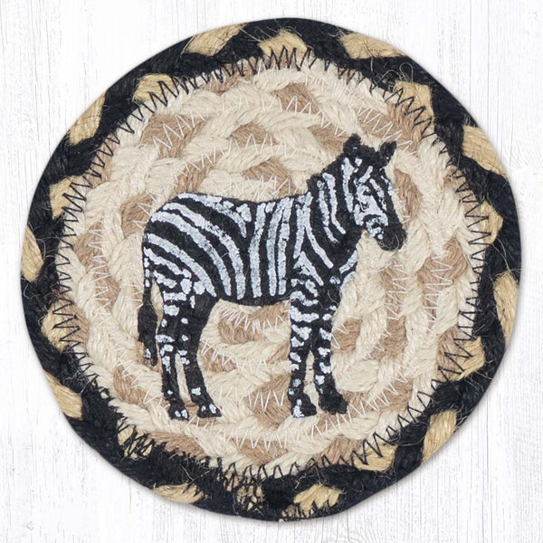 IC-123 Zebra Silhouette Printed Coaster 5"x5"