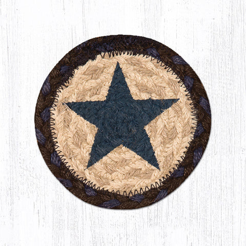IC-312 Blue Star Printed Coaster 5"x5"
