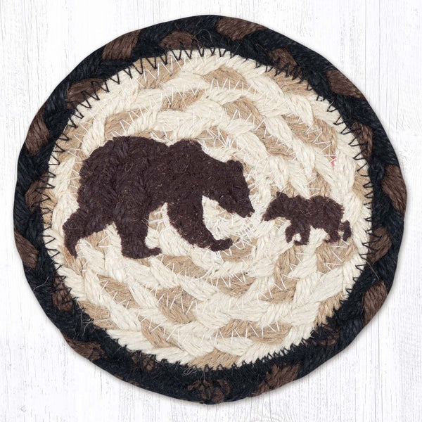 IC-313 Happy Bear Cub Printed Coaster 5"x5"