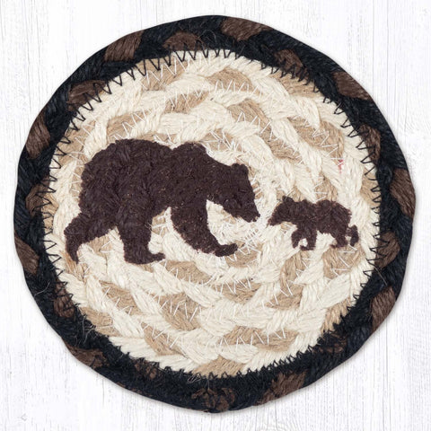 IC-313 Happy Bear Cub Printed Coaster 5"x5"