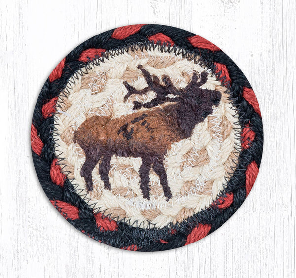 IC-319 Winter Elk Printed Coaster 5"x5"