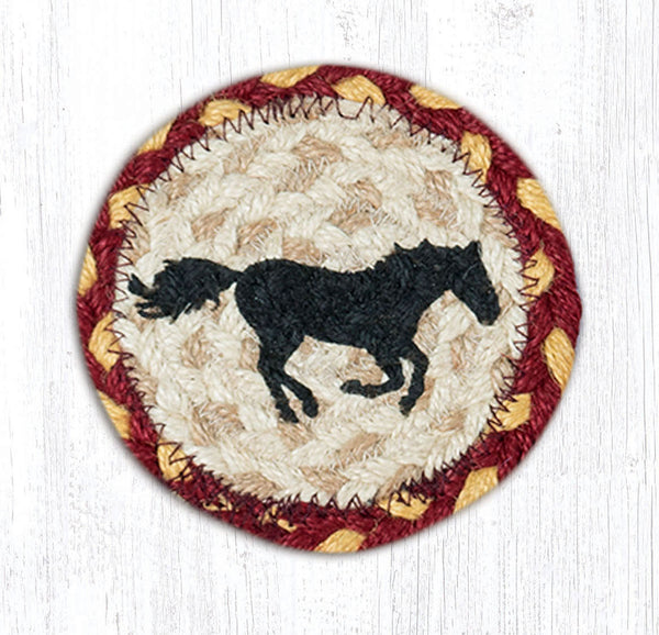 IC-357 Running Horse Printed Coaster 5"x5"