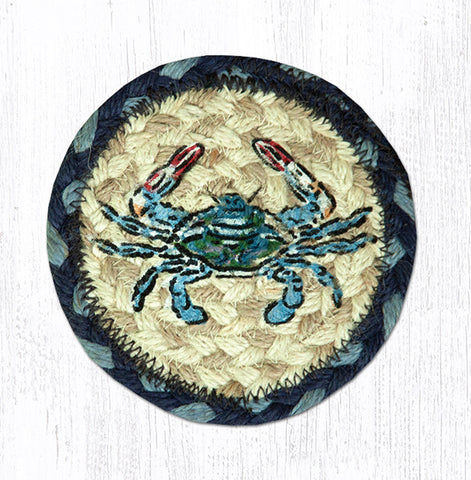 IC-359 Blue Crab Printed Coaster 5"x5"