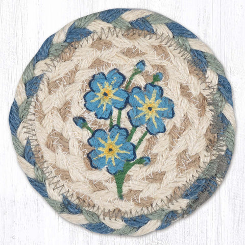 IC-363 Forget Me Not Printed Coaster 5"x5"