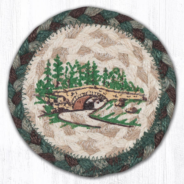 IC-377 Acadia Bridge Printed Coaster 5"x5"