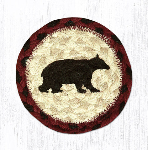 IC-395 Cabin Bear Printed Coaster 5"x5"