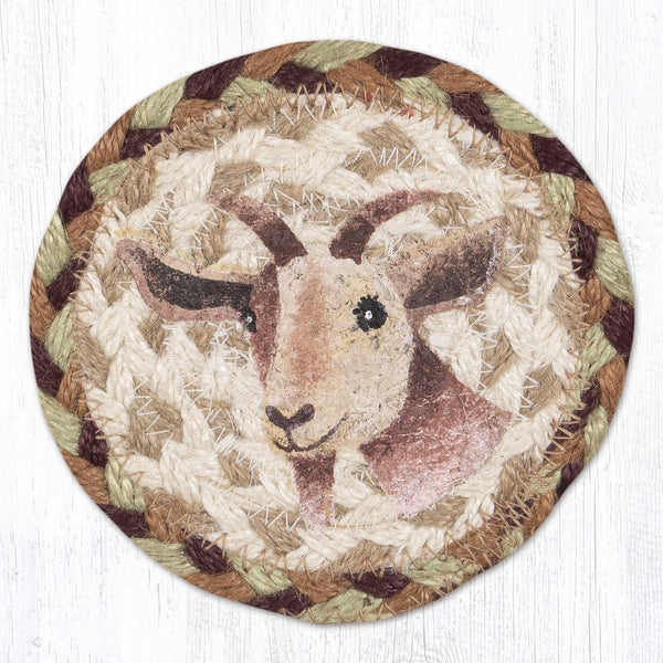 IC-413 Nanny Goat Printed Coaster 5"x5"