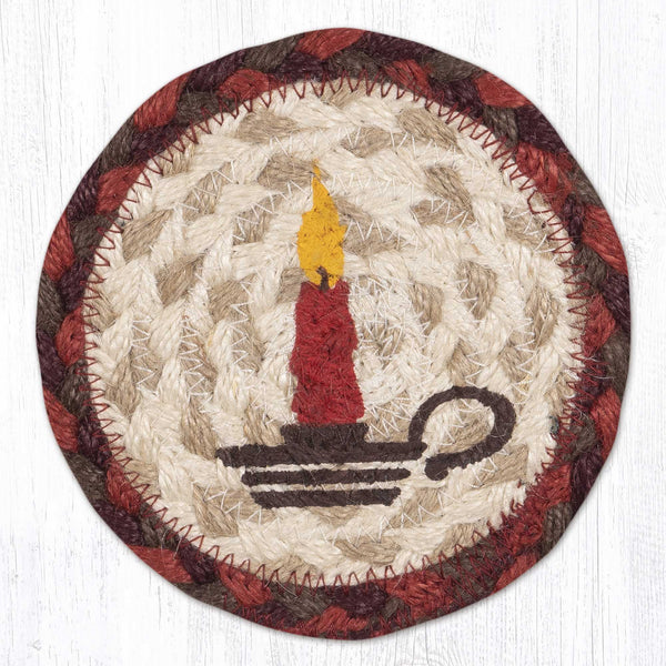 IC-417 Christmas Candle Printed Coaster 5"x5"