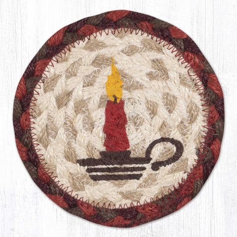 IC-417 Christmas Candle Printed Coaster 5"x5"