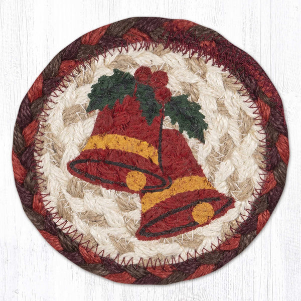 IC-417 Holiday Bell Printed Coaster 5"x5"