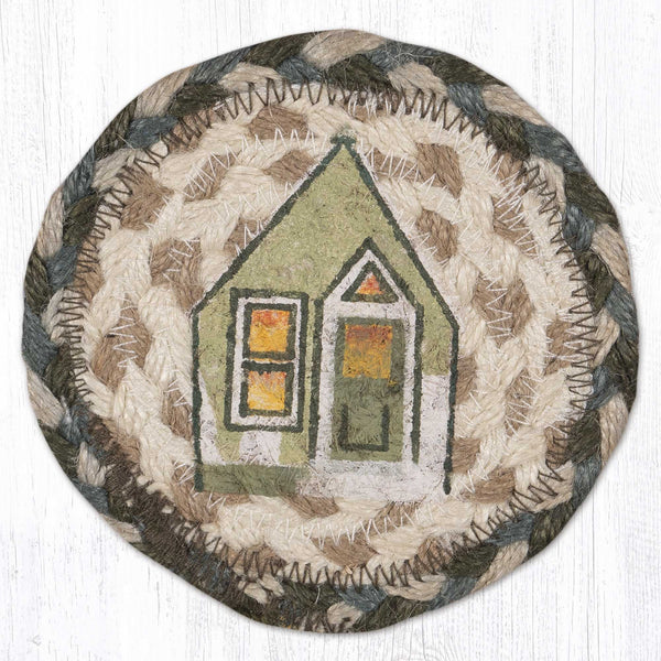 IC-419 Holiday Village Printed Coaster 5"x5"