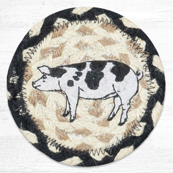 IC-430 Pig Printed Coaster 5"x5"