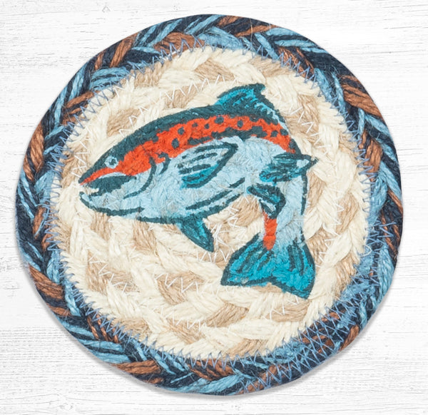 IC-443 Blue Fish Printed Coaster 5"x5"