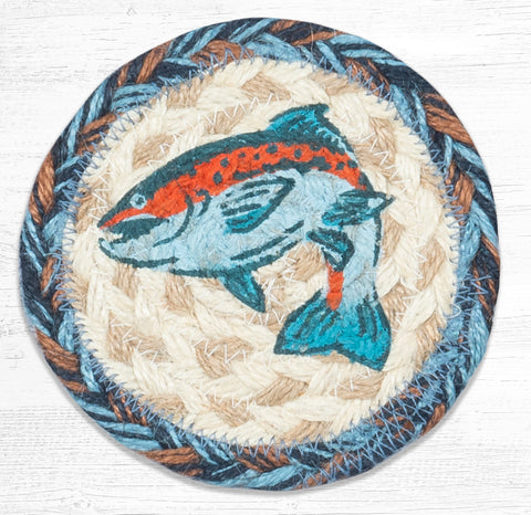 IC-443 Blue Fish Printed Coaster 5"x5"