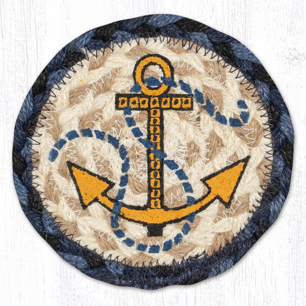 IC-443 Nautical Anchor Printed Coaster 5"x5"