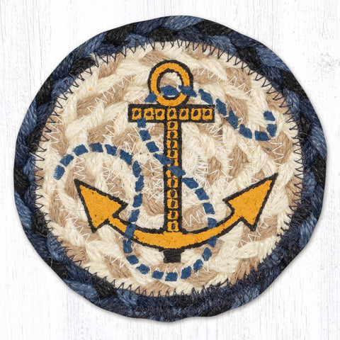 IC-443 Nautical Anchor Printed Coaster 5"x5"