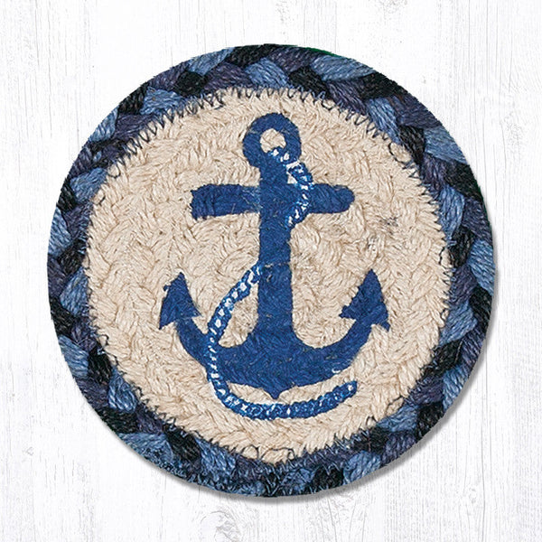 IC-443 Navy Anchor Printed Coaster 5"x5"